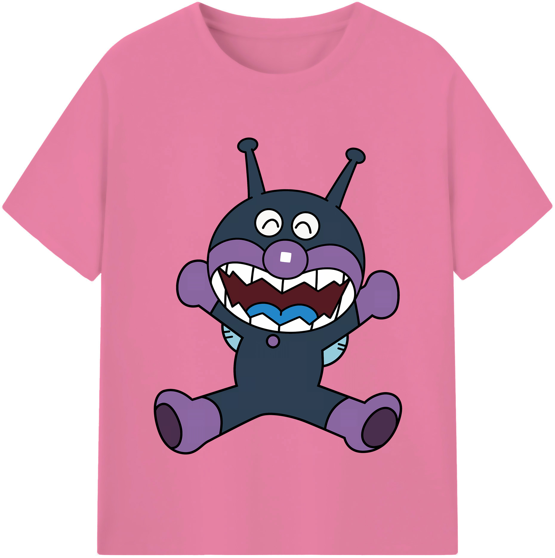 （画像用） アンパンマン Anpanman 綿100％半袖Tシャツ（フロントプリント）